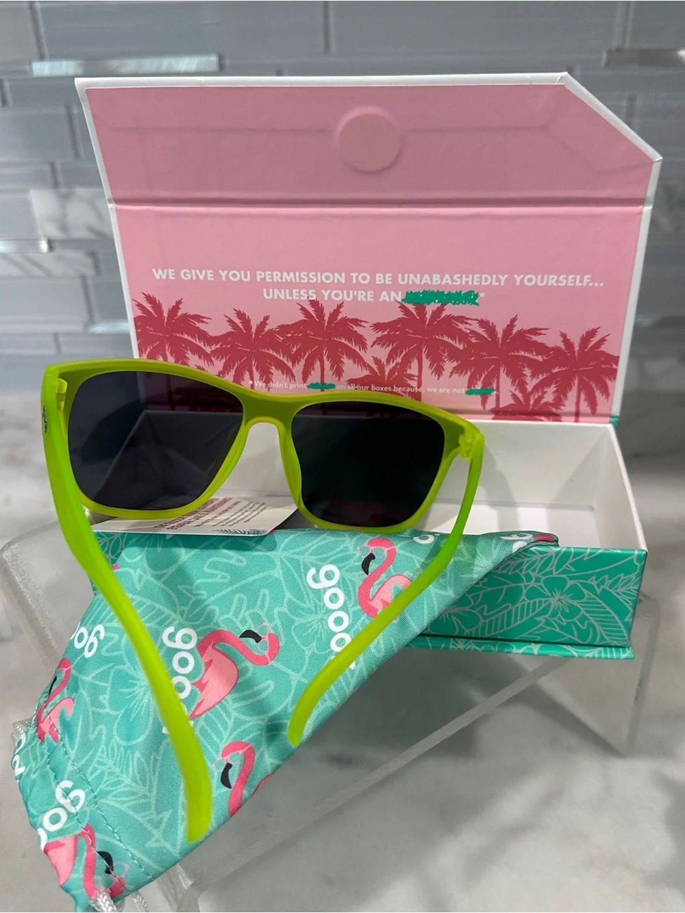 NWOT - Goodr VRG Naeon Flux Capacitor sunglasses
